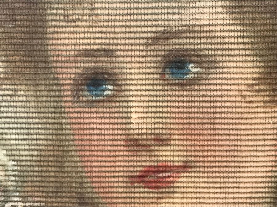 JUST ADDED - Large Antique Original Painting On Canvas Of Woman Surrounded By Cherubs Angels By Al Blanchard In Antique Gilded Wood Frame [Photo 21]