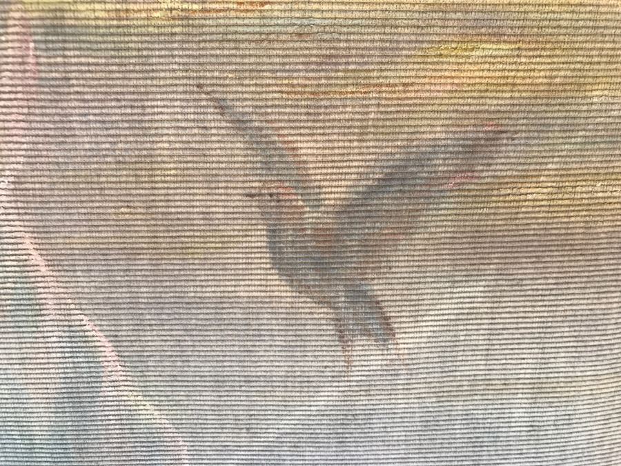 JUST ADDED - Large Antique Original Painting On Canvas Of Woman Surrounded By Cherubs Angels By Al Blanchard In Antique Gilded Wood Frame [Photo 7]