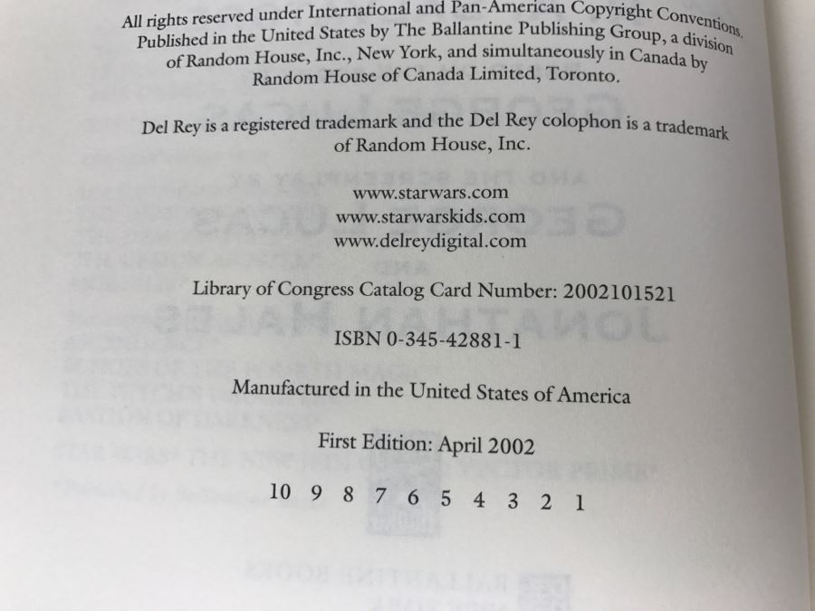 Signed First Edition 2002 Hardcover Book STAR WARS Episode II Attack Of The Clones By R.A. Salvatore [Photo 9]