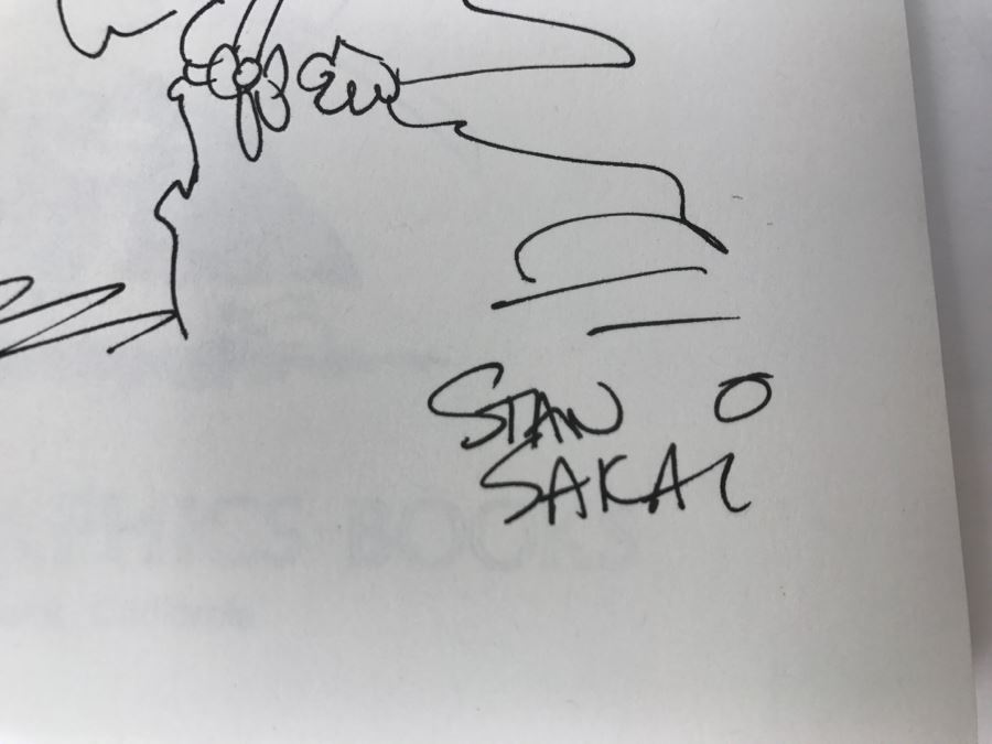 Signed First Fantagraphics Books Edition 1987 USAGI YOJIMBO Book One By Stan Sakai Signed With Hand Illustration [Photo 7]