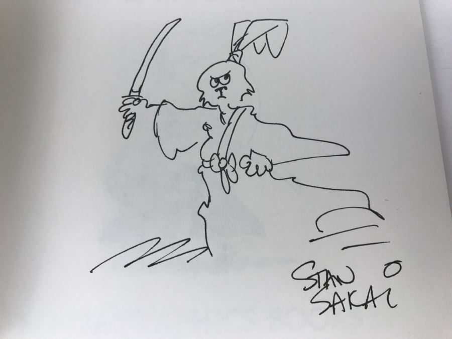 Signed First Fantagraphics Books Edition 1987 USAGI YOJIMBO Book One By Stan Sakai Signed With Hand Illustration [Photo 8]