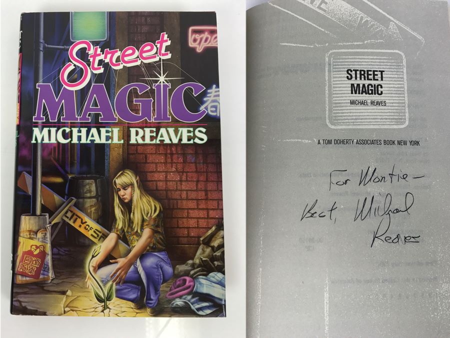 Signed First Edition 1991 Hardcover Book Street Magic By Michael Reaves [Photo 1]