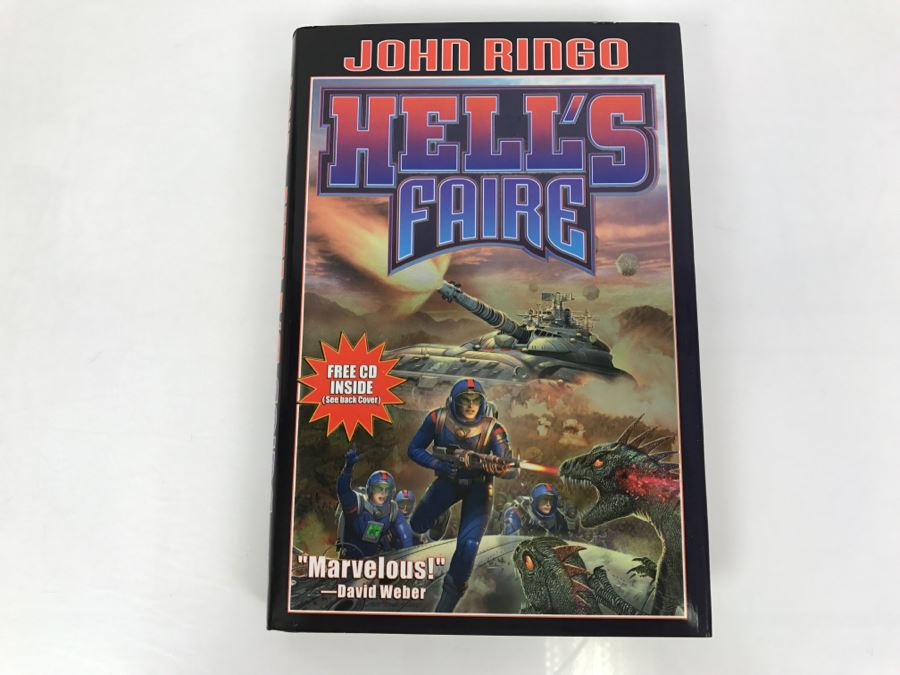 Signed First Printing 2003 Hardcover Book Hell's Faire By John Ringo [Photo 2]