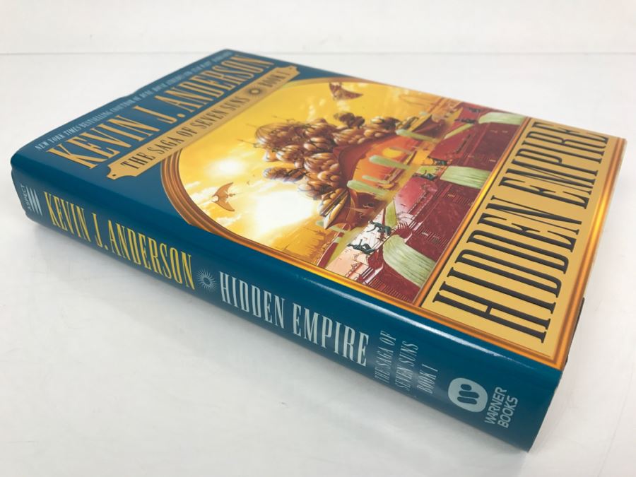 Signed First Printing 2002 Hardcover Book Hidden Empire The Saga Of Seven Suns Book 1 By Kevin J. Anderson [Photo 3]