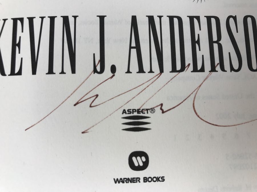 Signed First Printing 2002 Hardcover Book Hidden Empire The Saga Of Seven Suns Book 1 By Kevin J. Anderson [Photo 7]