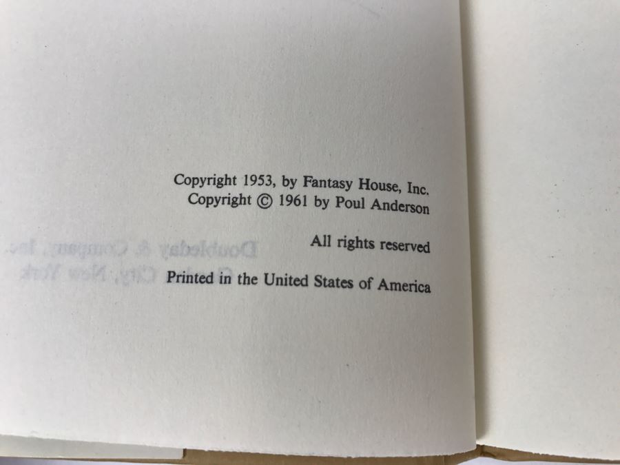 Signed Hardcover Book Three Hearts And Three Lions By Poul Anderson [Photo 8]