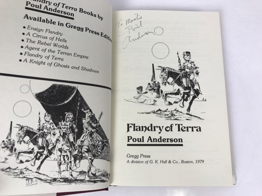 Signed Hardcover Book Flandry Of Terra By Poul Anderson [Photo 5]
