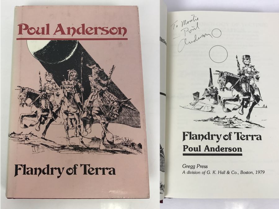 Signed Hardcover Book Flandry Of Terra By Poul Anderson [Photo 1]