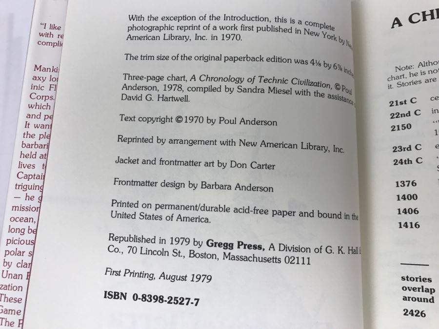 Signed Hardcover Book Flandry Of Terra By Poul Anderson [Photo 8]