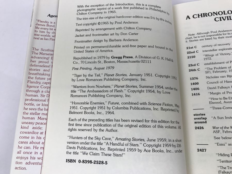 Signed Hardcover Book Agent Of The Terran Empire By Poul Anderson [Photo 7]