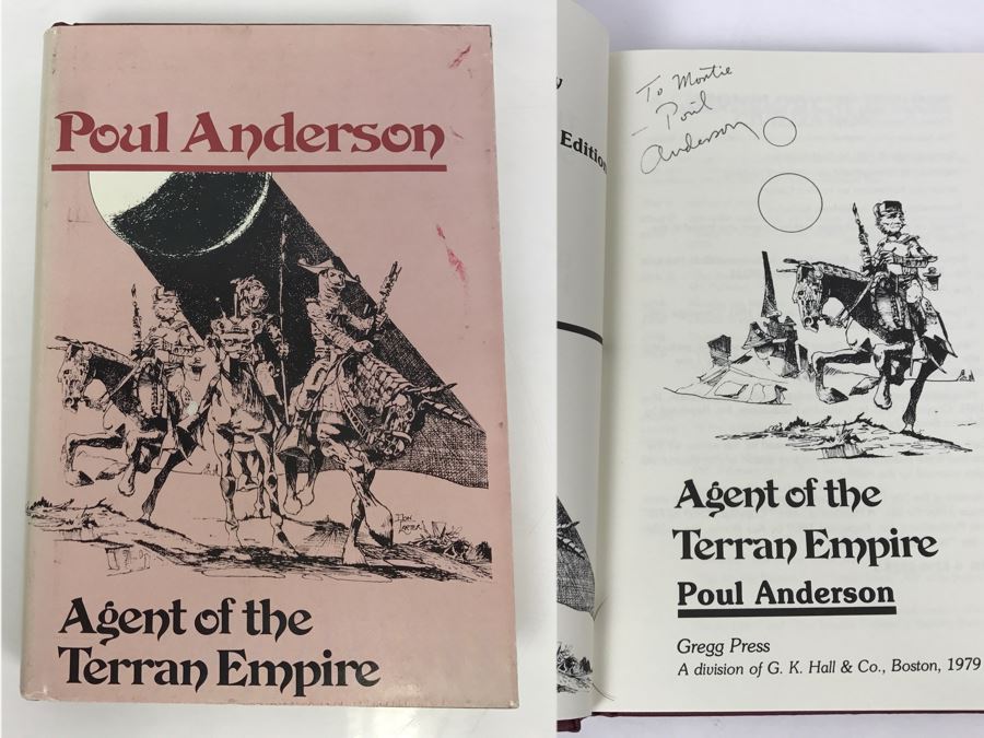 Signed Hardcover Book Agent Of The Terran Empire By Poul Anderson [Photo 1]
