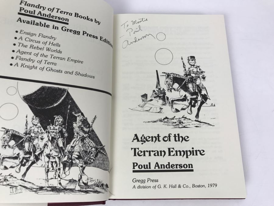 Signed Hardcover Book Agent Of The Terran Empire By Poul Anderson [Photo 5]