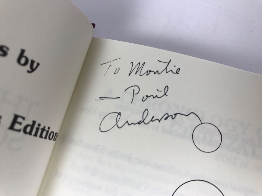 Signed Hardcover Book The Rebel Worlds By Poul Anderson [Photo 7]
