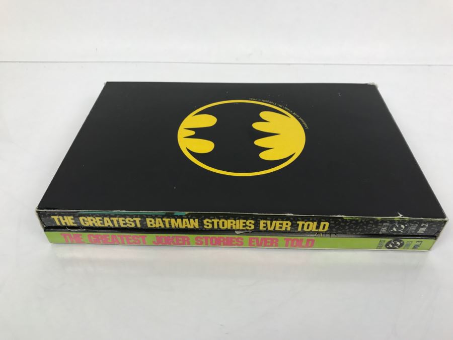 First Printing 1988 Trade Paperback Edition Box Set Of The Greatest Joker Stories Ever Told Vol. 3 And The Greatest Batman Stories Ever Told Vol. 2 DC Comics [Photo 3]