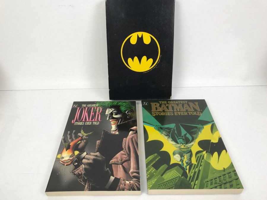 First Printing 1988 Trade Paperback Edition Box Set Of The Greatest Joker Stories Ever Told Vol. 3 And The Greatest Batman Stories Ever Told Vol. 2 DC Comics [Photo 1]