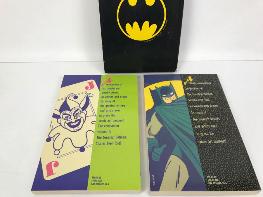 First Printing 1988 Trade Paperback Edition Box Set Of The Greatest Joker Stories  Ever Told Vol. 3 And The Greatest Batman Stories Ever Told Vol. 2 DC Comics