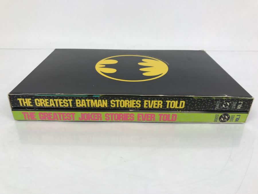 First Printing 1988 Trade Paperback Edition Box Set Of The Greatest Joker Stories Ever Told Vol. 3 And The Greatest Batman Stories Ever Told Vol. 2 DC Comics [Photo 4]