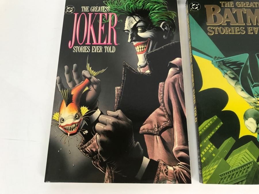First Printing 1988 Trade Paperback Edition Box Set Of The Greatest Joker Stories Ever Told Vol. 3 And The Greatest Batman Stories Ever Told Vol. 2 DC Comics [Photo 6]