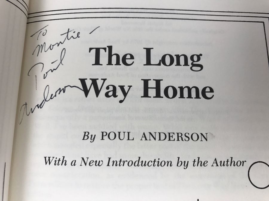Signed First Printing 1978 The Long Way Home By Poul Anderson [Photo 7]