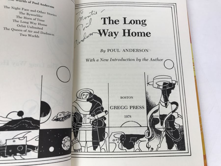 Signed First Printing 1978 The Long Way Home By Poul Anderson [Photo 6]