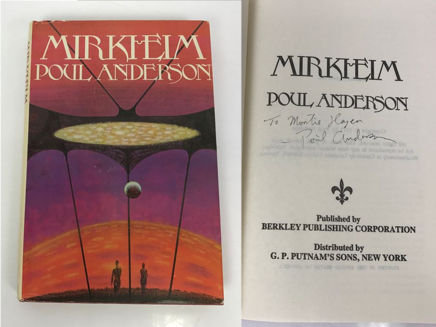 Signed Hardcover Book MIRKHEIM By Poul Anderson [Photo 1]