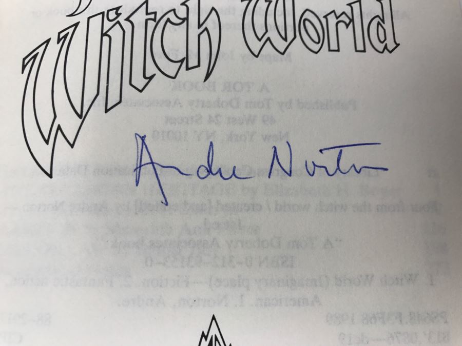 Signed First Edition 1989 Hardcover Book Four From The Witch World Created By Andre Norton - Signed By Andre Norton, C.J. Cherryh And Judith Tarr [Photo 7]