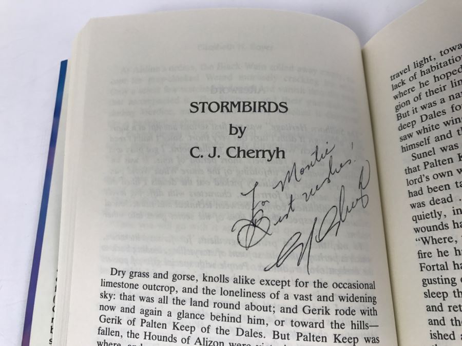 Signed First Edition 1989 Hardcover Book Four From The Witch World Created By Andre Norton - Signed By Andre Norton, C.J. Cherryh And Judith Tarr [Photo 10]