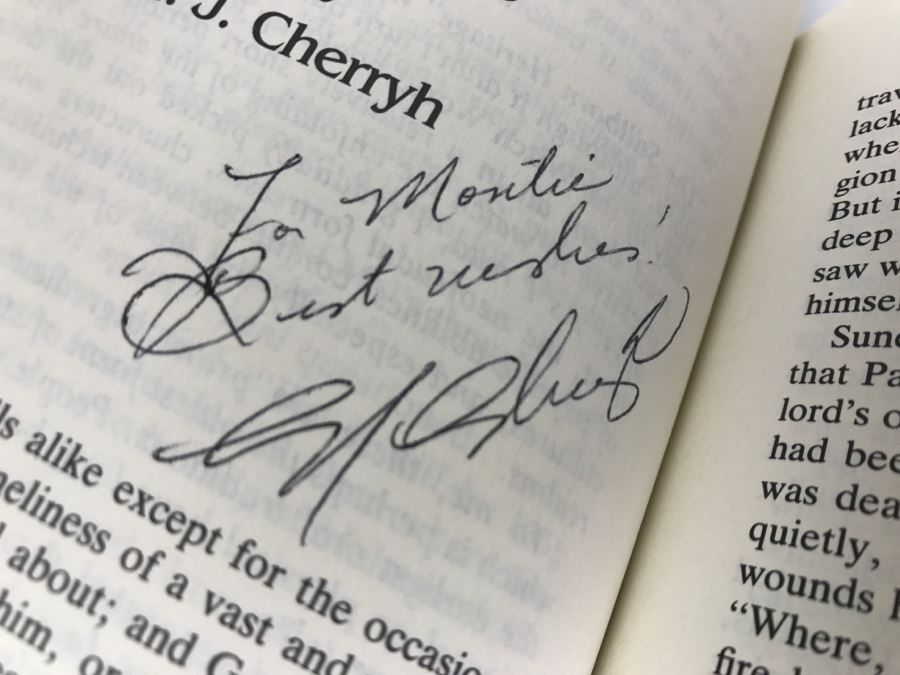 Signed First Edition 1989 Hardcover Book Four From The Witch World Created By Andre Norton - Signed By Andre Norton, C.J. Cherryh And Judith Tarr [Photo 11]