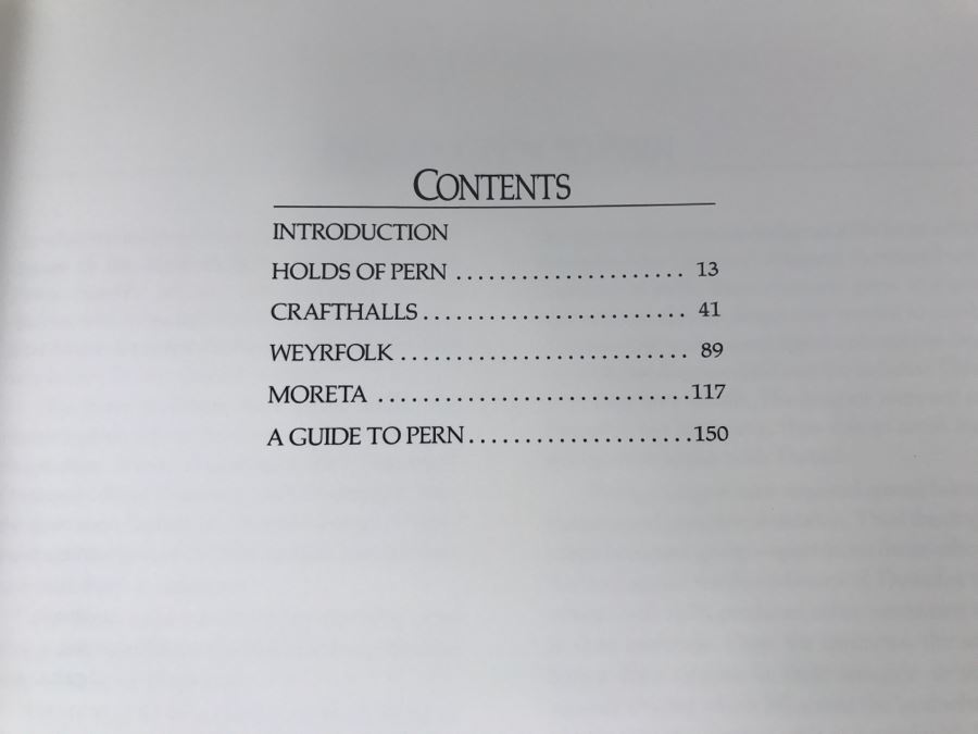 Signed First Edition 1988 Hardcover Book The People Of Pern By Robin Wood And Anne McCaffrey - Signed By Anne McCaffrey [Photo 11]