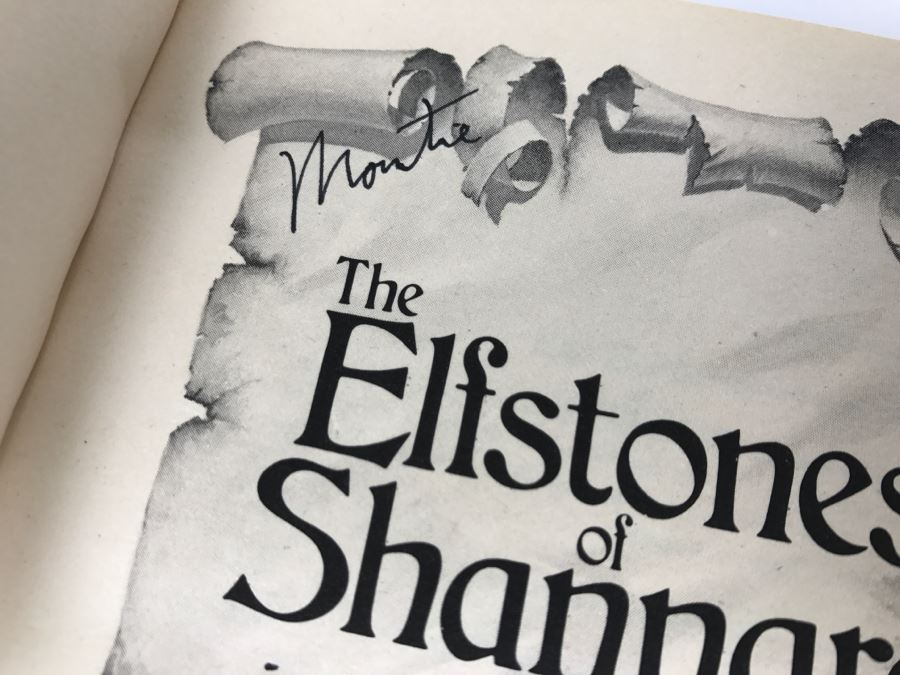 Signed First Edition 1982 Paperback Book The Elfstones Of Shannara By Terrry Brooks [Photo 7]