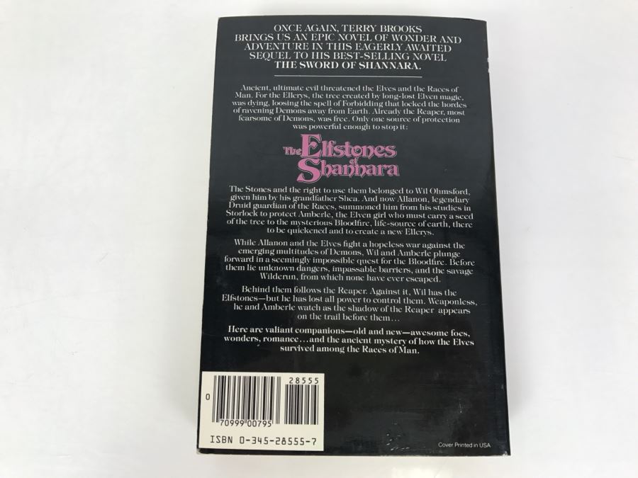 Signed First Edition 1982 Paperback Book The Elfstones Of Shannara By Terrry Brooks [Photo 4]