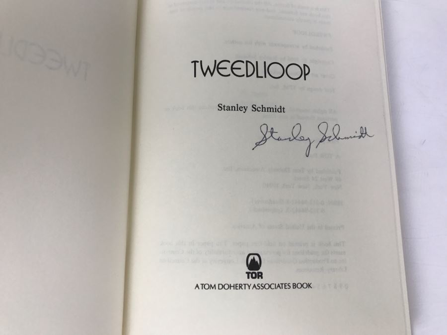 Signed First Printing 1986 Hardcover Book TWEEDLIOOP By Stanley Schmidt [Photo 5]