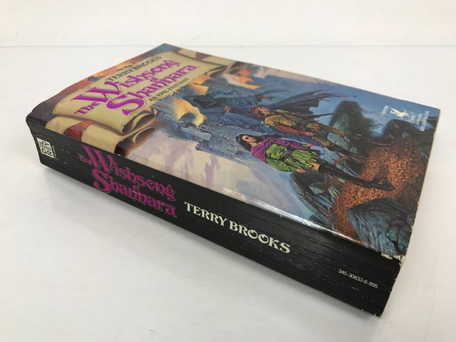 Signed First Edition 1985 Paperback Book The Wishsong Of Shannara By Terry Brooks [Photo 3]