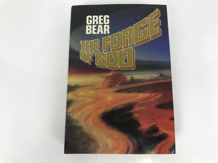 Signed First Printing 1987 Hardcover Book The Forge Of God By Greg Bear [Photo 2]