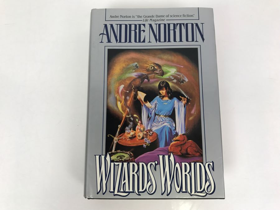 Signed First Edition 1989 Hardcover Book Wizards' Worlds By Andre Norton [Photo 2]