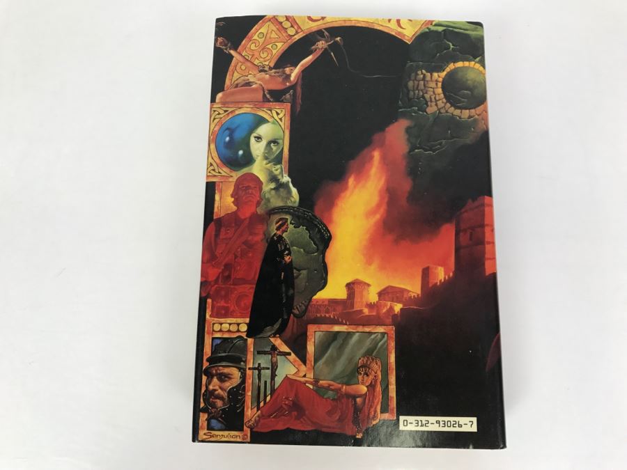 Signed First Printing 1987 Hardcover Book A Flame In Byzantium By Chelsea Quinn Yarbro [Photo 4]