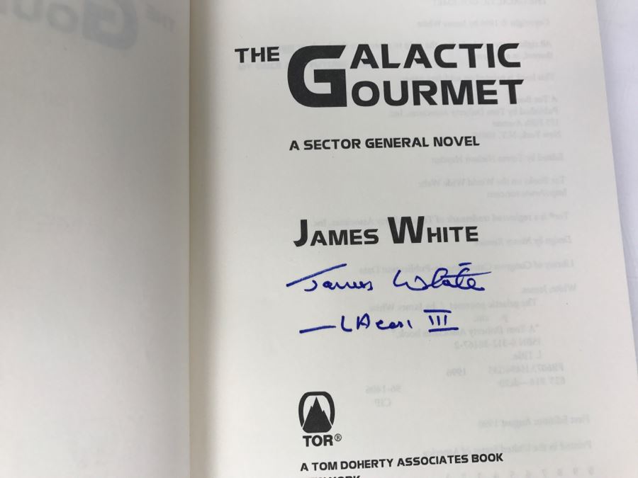 Signed First Edition 1996 Hardcover Book The Galactic Gourmet By James White [Photo 6]