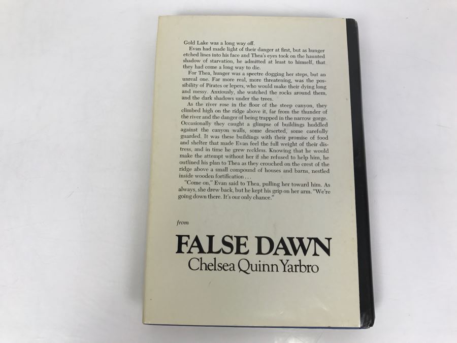 Signed Hardback Book False Dawn By Chelsea Quinn Yarbro [Photo 4]