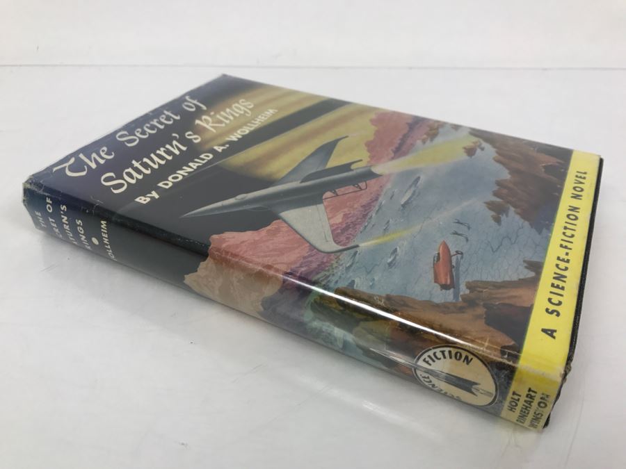 Vintage 1954 First Edition Hardcover Book The Secret Of Saturn's Rings By Donald A. Wollheim Science Fiction Novel [Photo 2]