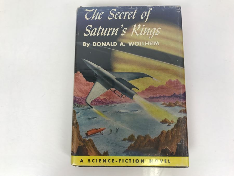 Vintage 1954 First Edition Hardcover Book The Secret Of Saturn's Rings By Donald A. Wollheim Science Fiction Novel