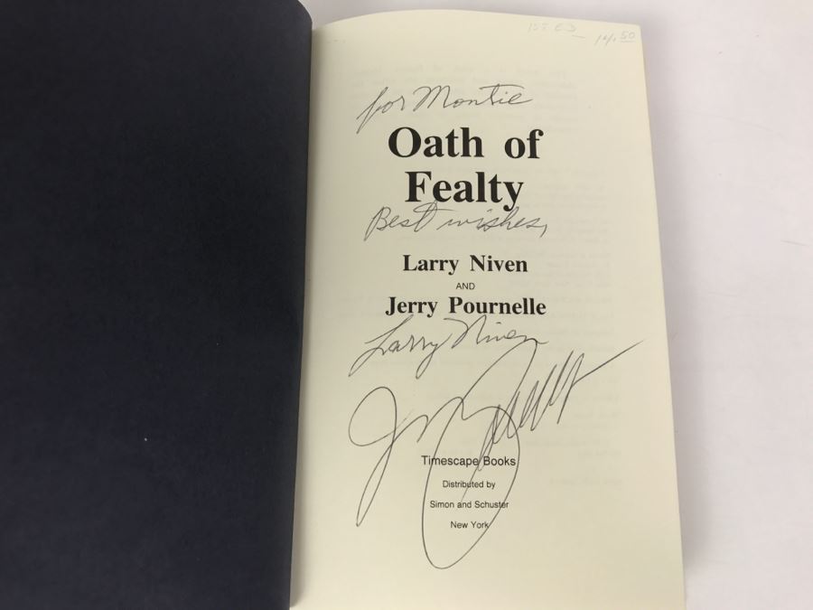 Signed Hardcover Book Oath Of Fealty By Larry Niven And Jerry Pournelle (Signed By Both Authors) [Photo 5]