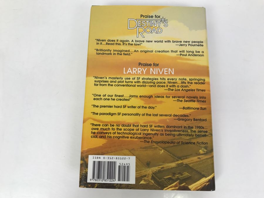 Signed First Edition 1997 Hardcover Book Destiny's Road By Larry Niven [Photo 4]