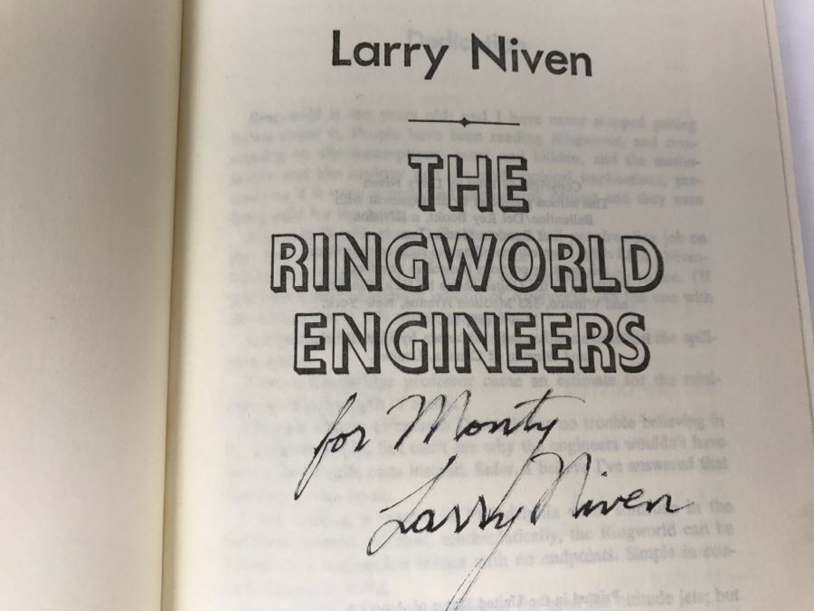 Signed Hardcover Book The Ringworld Engineers By Larry Niven [Photo 6]