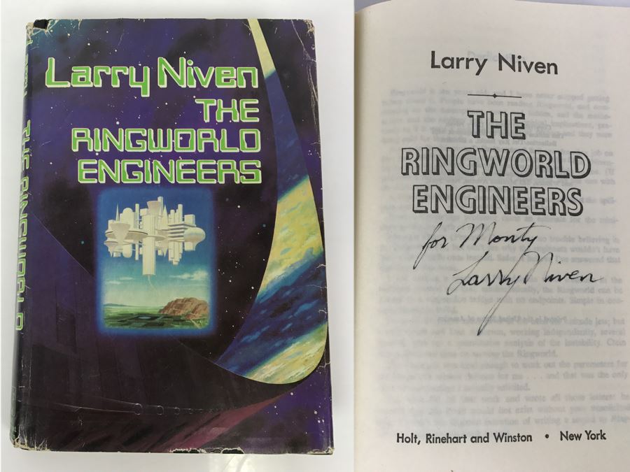 Signed Hardcover Book The Ringworld Engineers By Larry Niven [Photo 1]