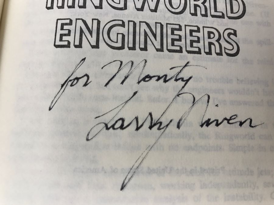 Signed Hardcover Book The Ringworld Engineers By Larry Niven [Photo 7]