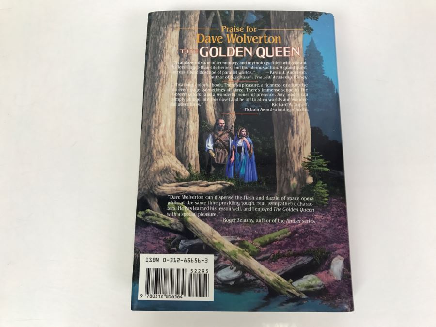 Signed First Edition 1994 Hardcover Book The Golden Queen By Dave Wolverton [Photo 4]