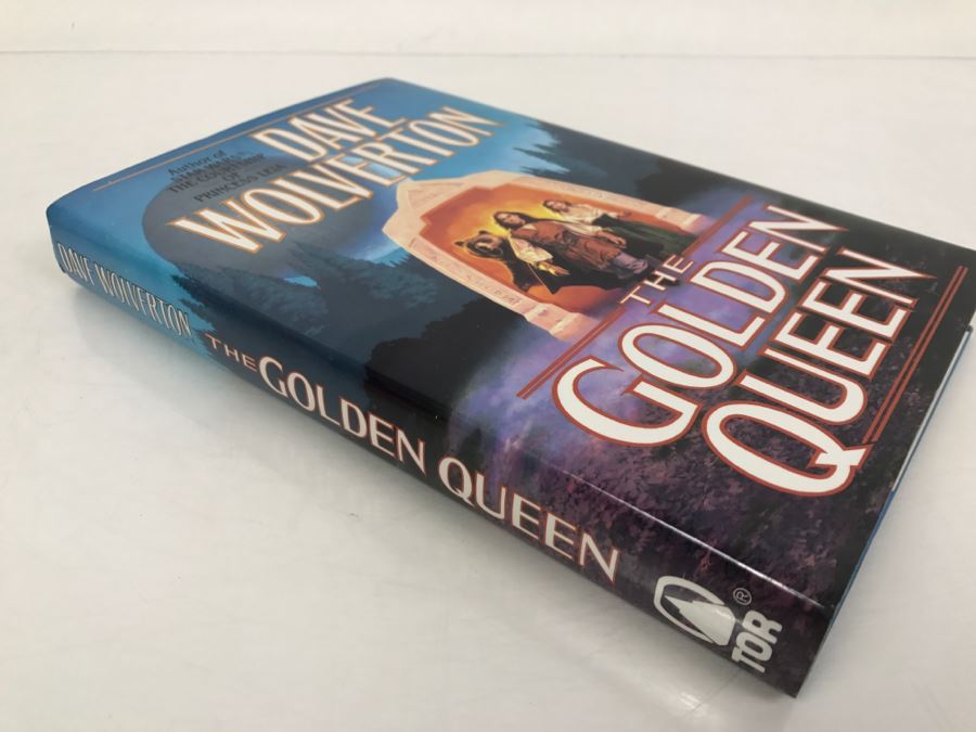 Signed First Edition 1994 Hardcover Book The Golden Queen By Dave Wolverton [Photo 3]