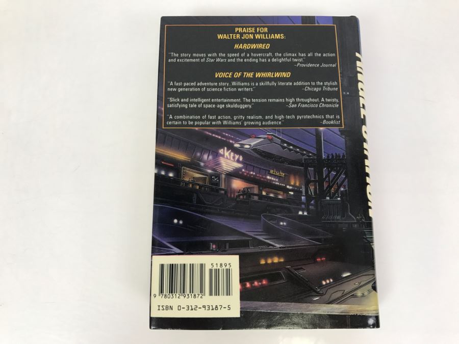 Signed First Edition 1989 Hardcover Book Angel Station By Walter Jon Williams [Photo 4]