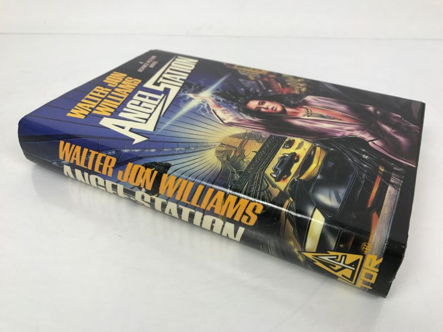 Signed First Edition 1989 Hardcover Book Angel Station By Walter Jon Williams [Photo 3]