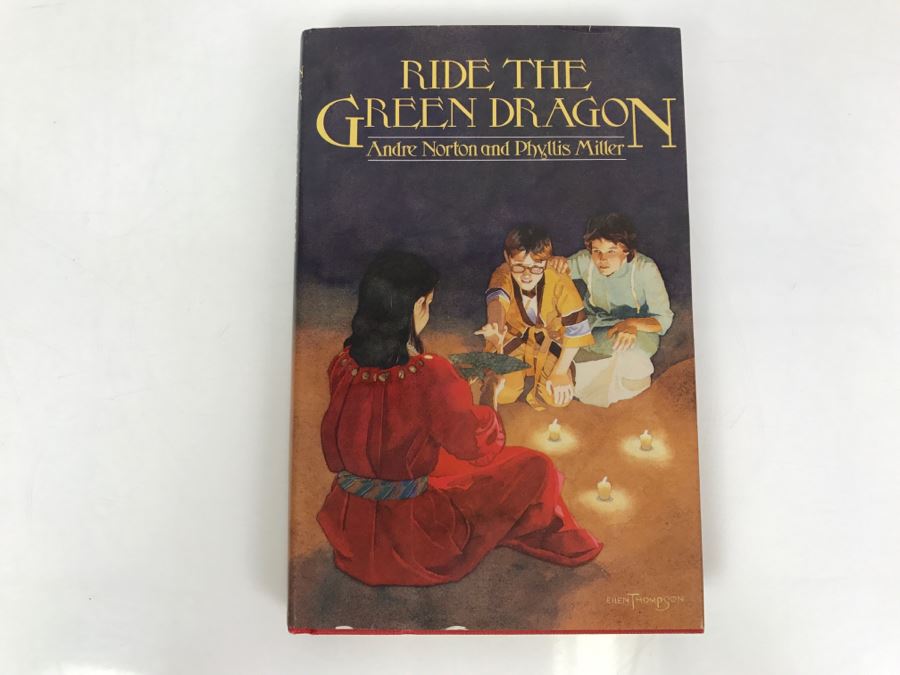 Signed First Edition 1985 Hardcover Book Ride The Green Dragon By Andre Norton And Phyllis Miller (Signed By Andre Norton) [Photo 2]